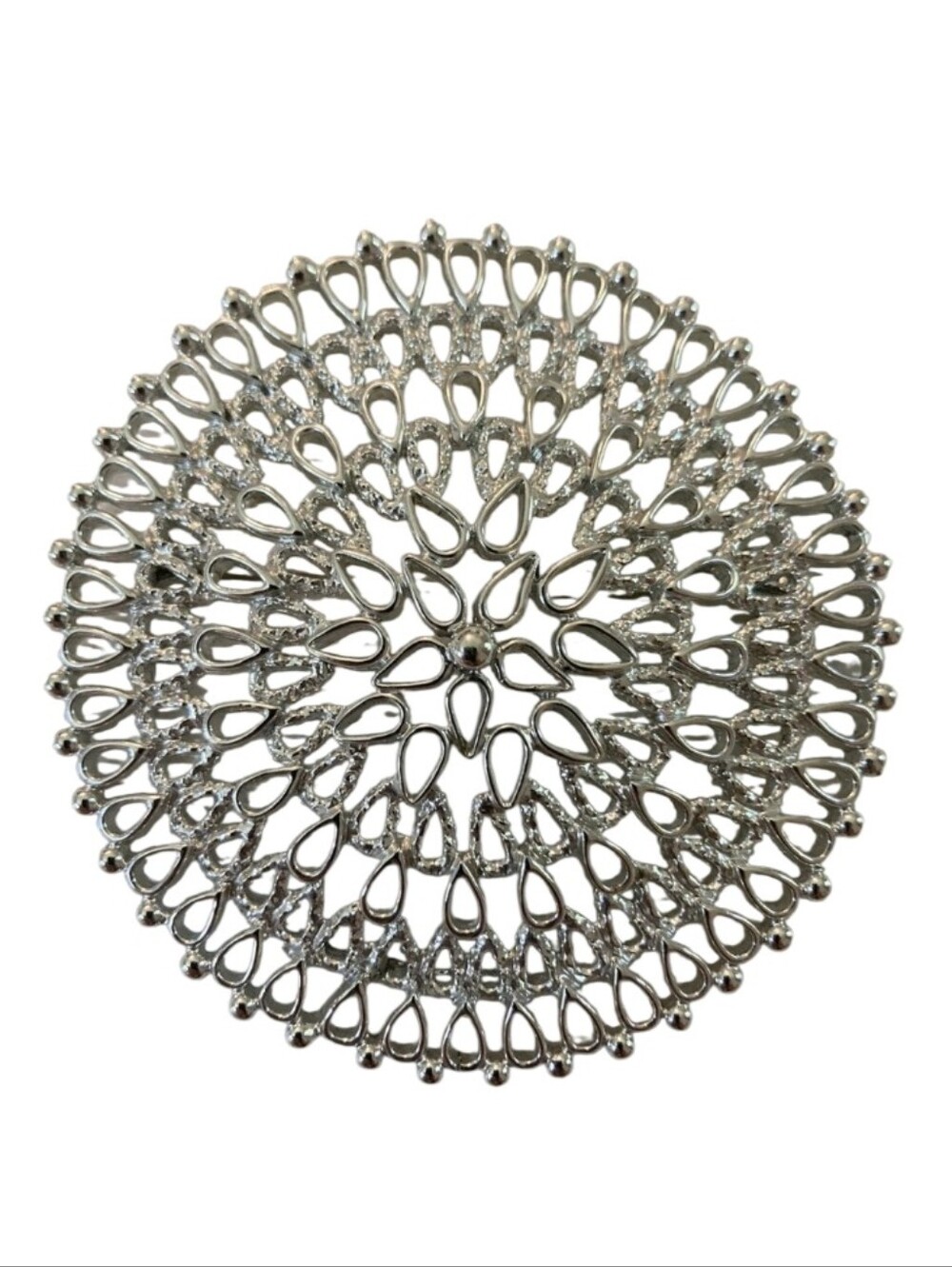 1969 Vintage Sarah Coventry Brooch Pin Silver tone